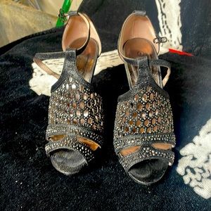 Beautiful black sparkly shoes